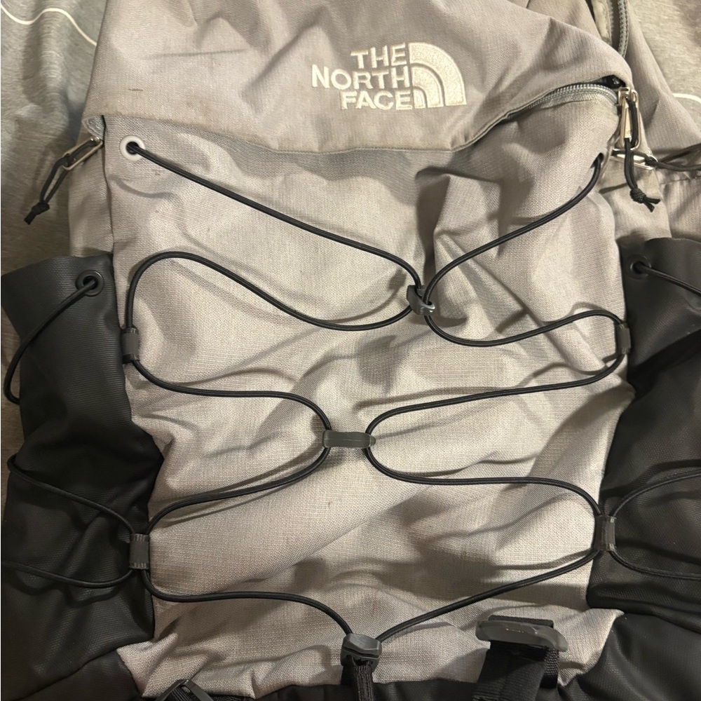 The North Face Men's Backpack in Gray and Black